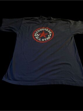 Converse Navy Short-Sleeve Tee with Red & White All Star Logo